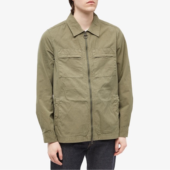 Barbour Other - NWT Barbour Tollgate Overshirt Military Shirt Agave Green Size Small